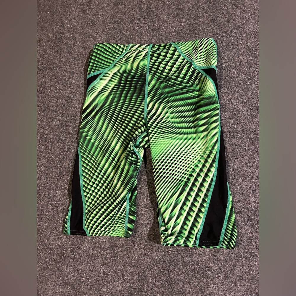 Speedo Kids Green and Black Swim Trunks - Picture 6 of 6